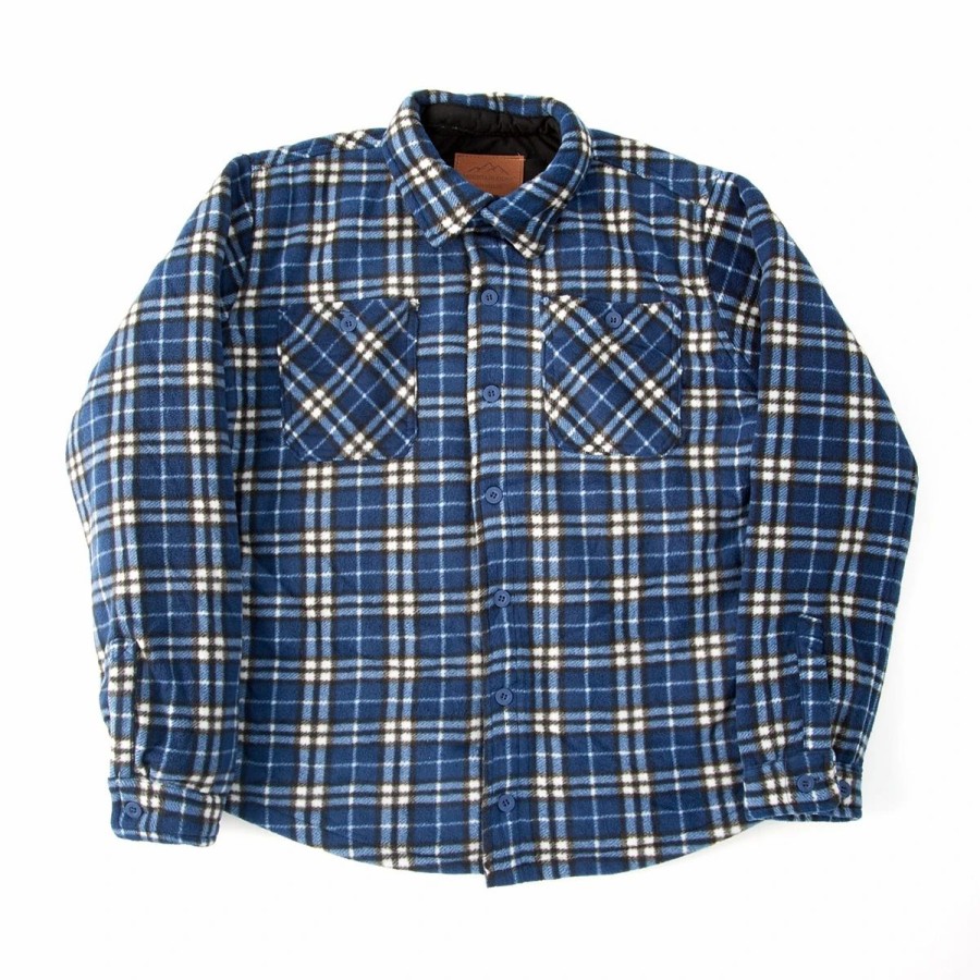 * Coats | Coats Mens Big & Tall Mountain Ridge Fleece Shirt Jacket Blue