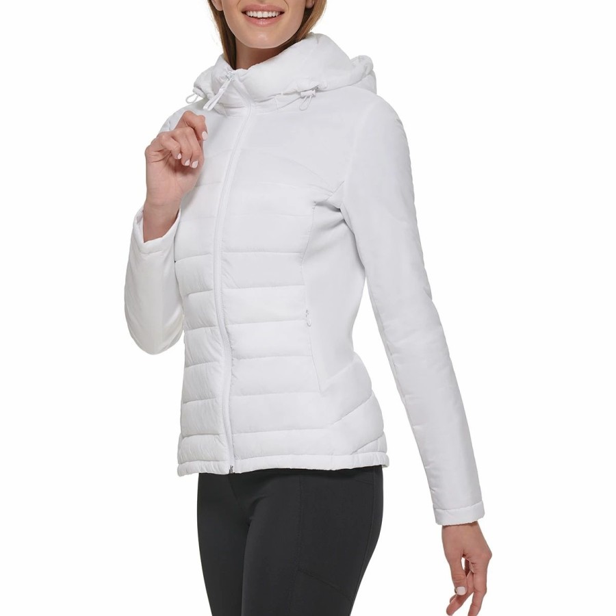 * Coats | Coats Womens Calvin Klein Quilted Hybrid Jacket