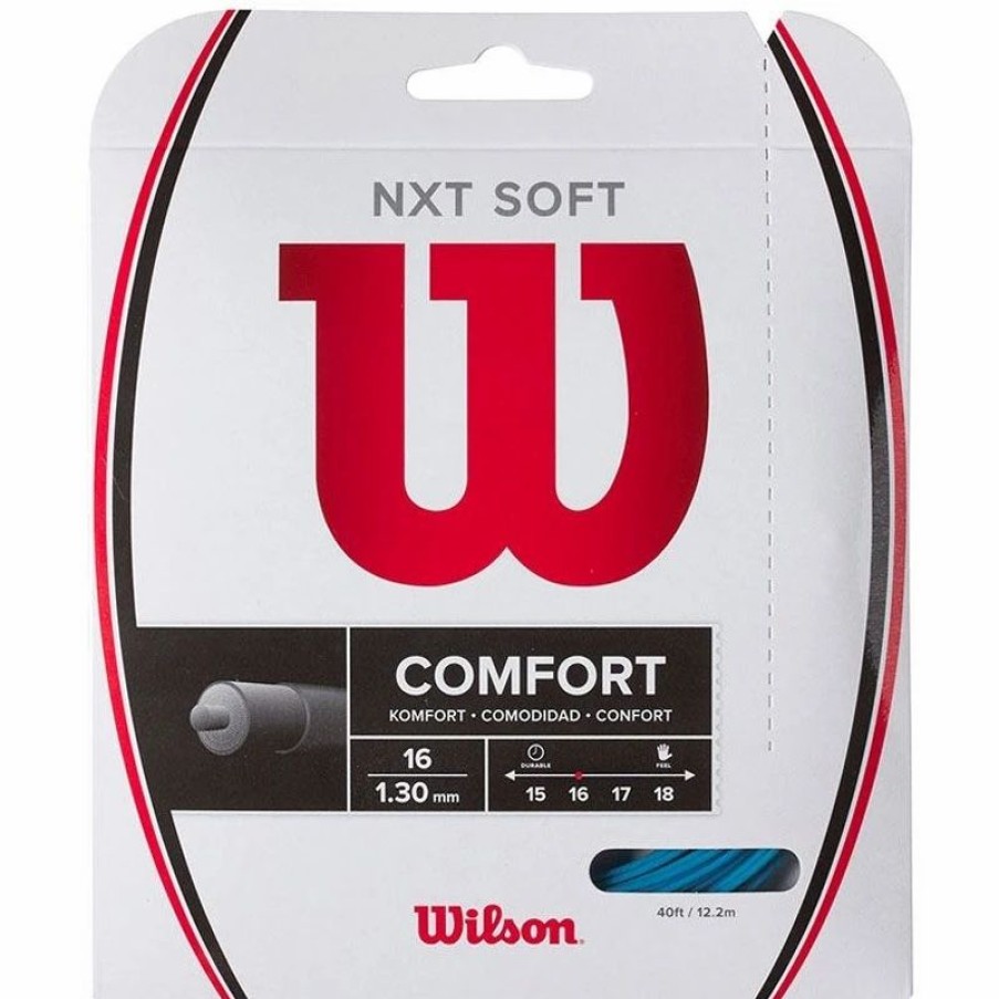 * Sets | Wilson Nxt Soft 16 Tennis String Set Blue