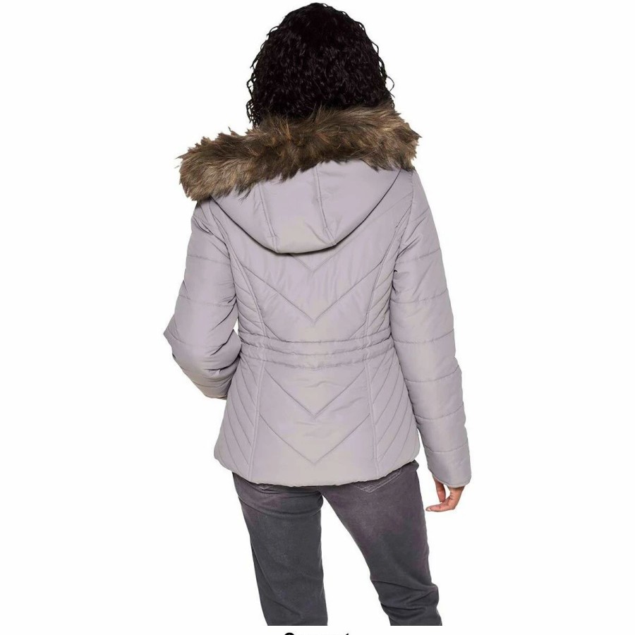 * Coats | Coats Womens Maralyn & Me Short Puffer Jacket With Waist Drawcord