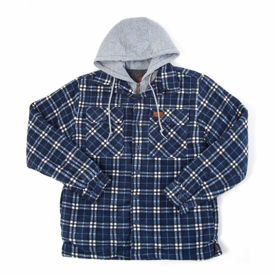 * Coats | Coats Mens Mountain Ridge Plaid Polar Fleece Jacket Blue/Black