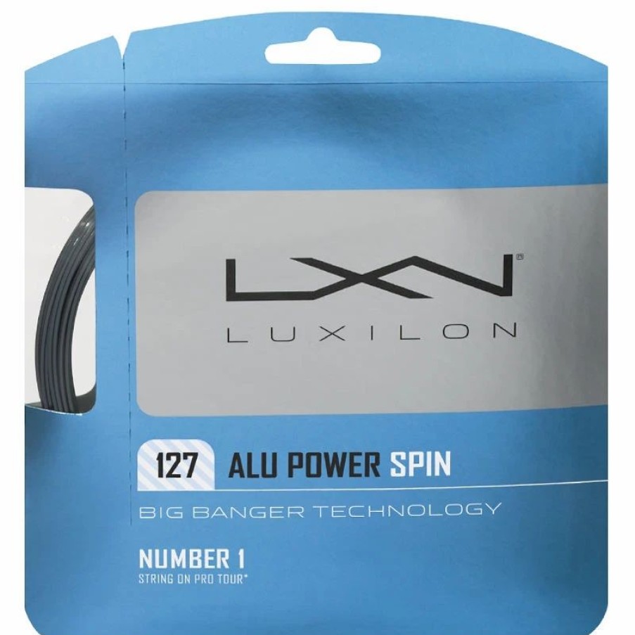 * Sets | Luxilon Alu Power Spin 127 Tennis String Set Silver