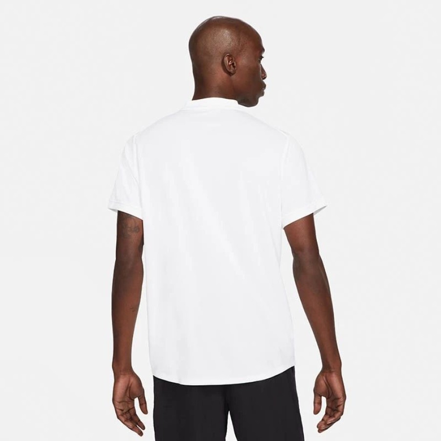 * Men'S | Nike Court Dry Blade Men'S Tennis Polo White