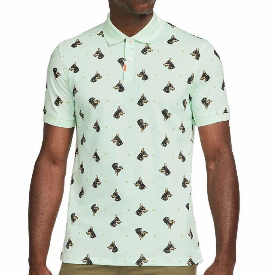 * Men'S | Nike The Nike Printed Men'S Tennis Polo Green