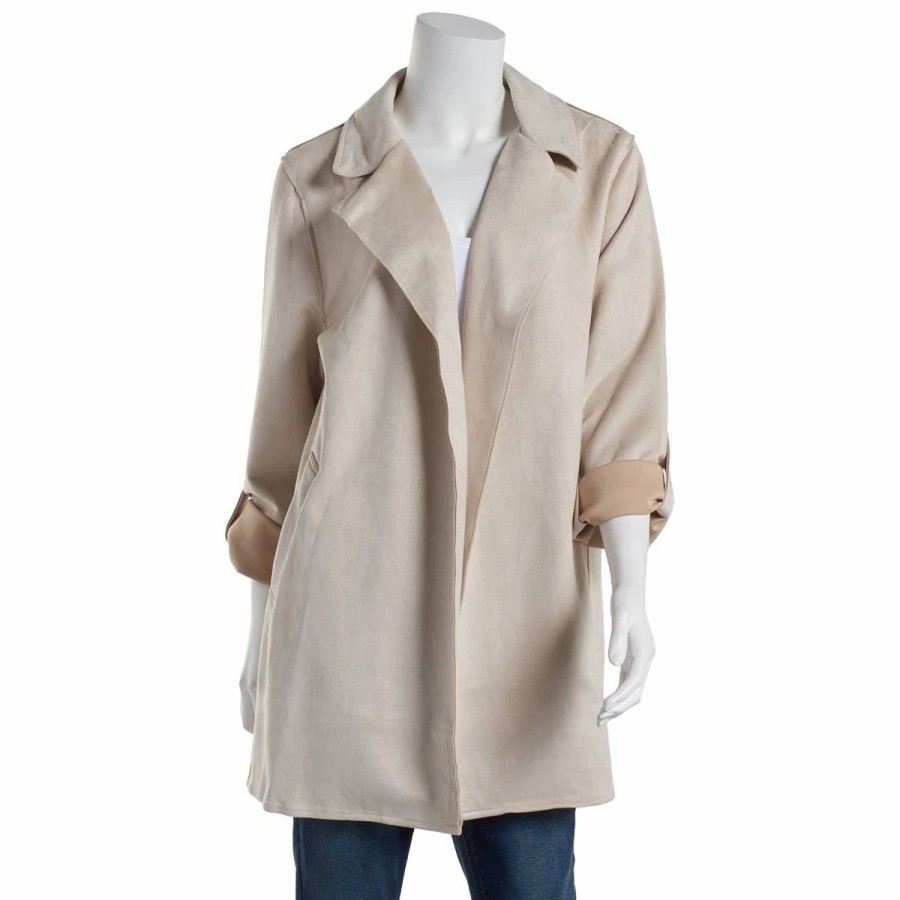 * Coats | Coats Juniors Love Tree Stretch Faux Suede Coat