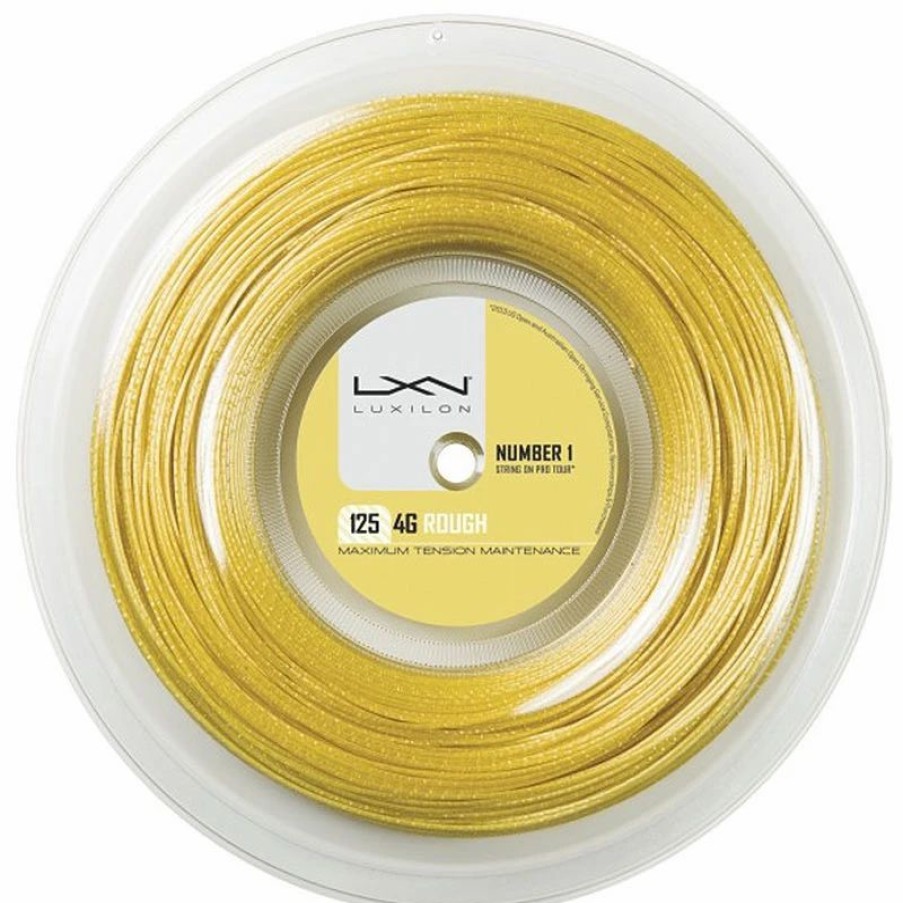 * Reels | Luxilon 4G 125 Rough Tennis String Reel Gold