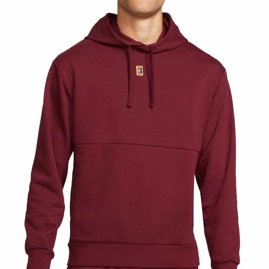 * Men'S | Nike Court Heritage Men'S Tennis Hoodie Burgundy