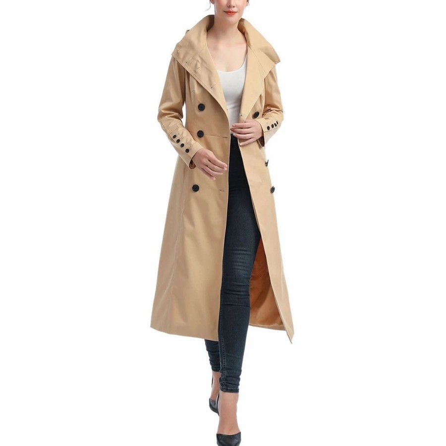 * Coats | Coats Womens Bgsd Waterproof Hooded Maxi Trench Coat