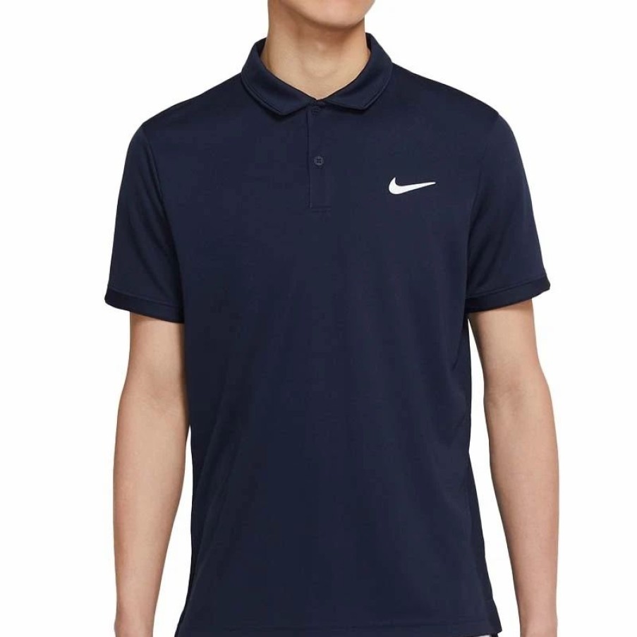 * Men'S | Nike Court Dry Victory Men'S Tennis Polo Navy