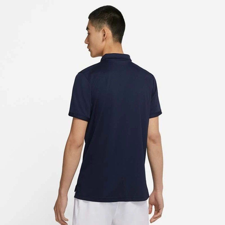 * Men'S | Nike Court Dry Victory Men'S Tennis Polo Navy