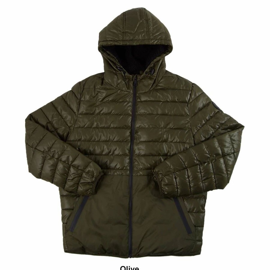 * Coats | Coats Mens Kenneth Cole Sherpa Lined Puffer Jacket