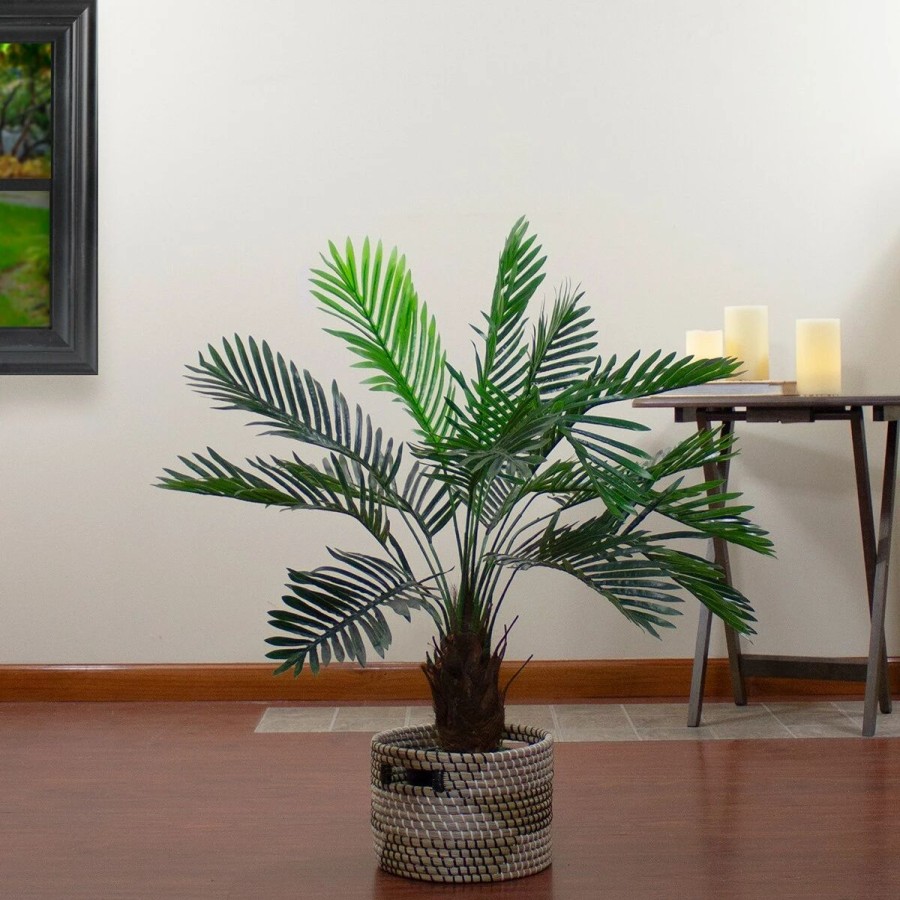 * Artificial Plants | Artificial Plants Northlight Seasonal 35In. Artificial Miniature Potted Palm Plant