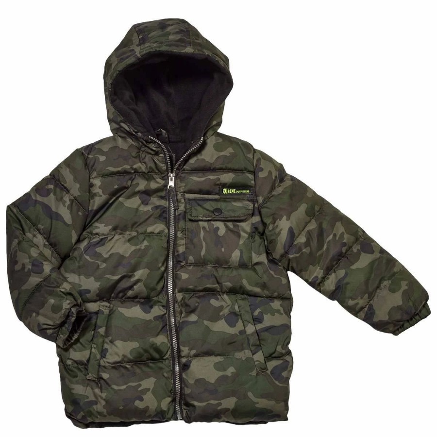 * Coats | Coats Boys (4-7) Ixtreme Camo Puffer Jacket Olive