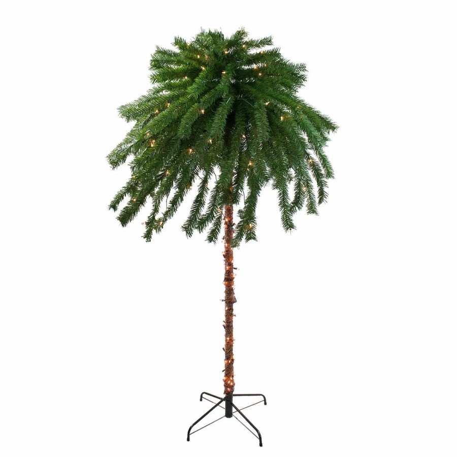 * Artificial Plants | Artificial Plants Northlight Seasonal 4Ft. Pre-Lit Artificial Tropical Palm Tree