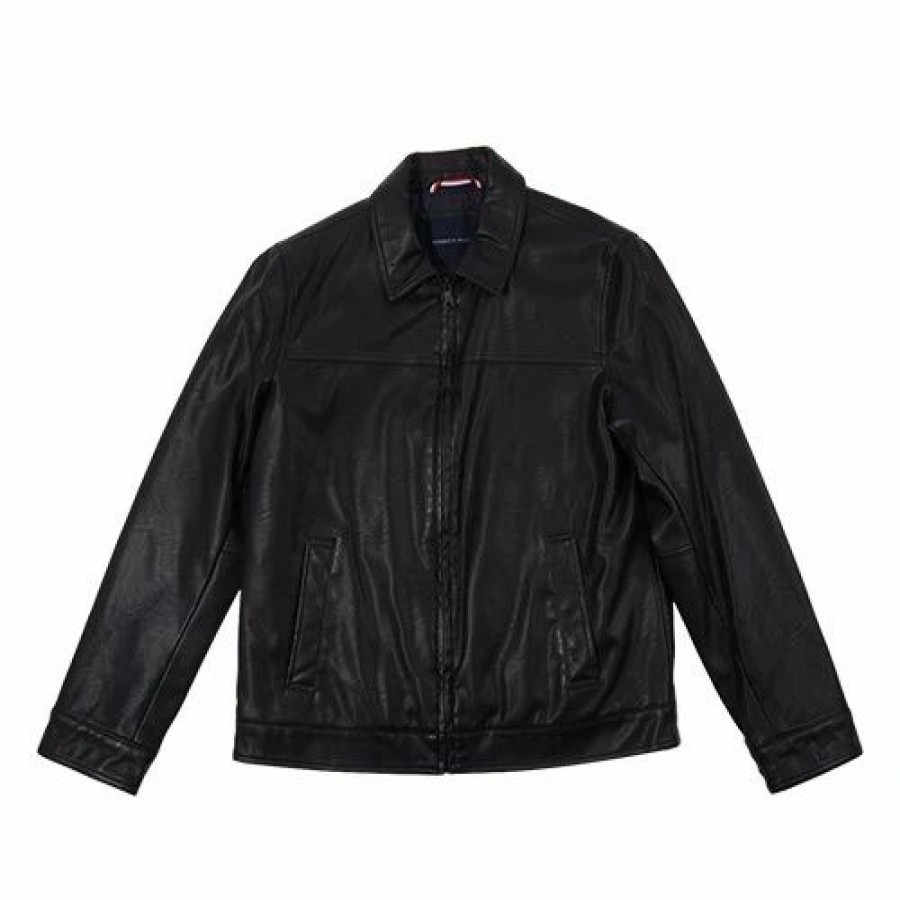 * Coats | Coats Mens Tommy Hilfiger Faux Leather Jacket