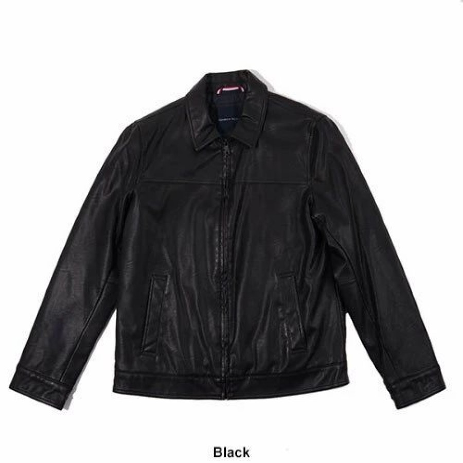 * Coats | Coats Mens Tommy Hilfiger Faux Leather Jacket