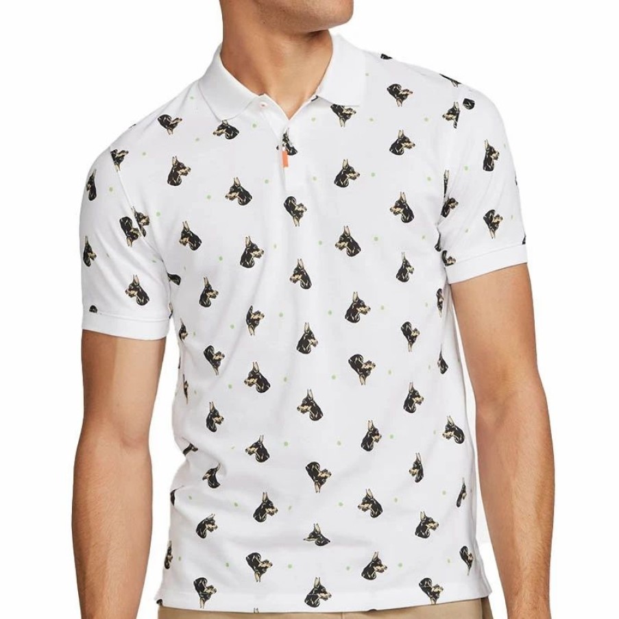 * Men'S | Nike The Nike Printed Men'S Tennis Polo White