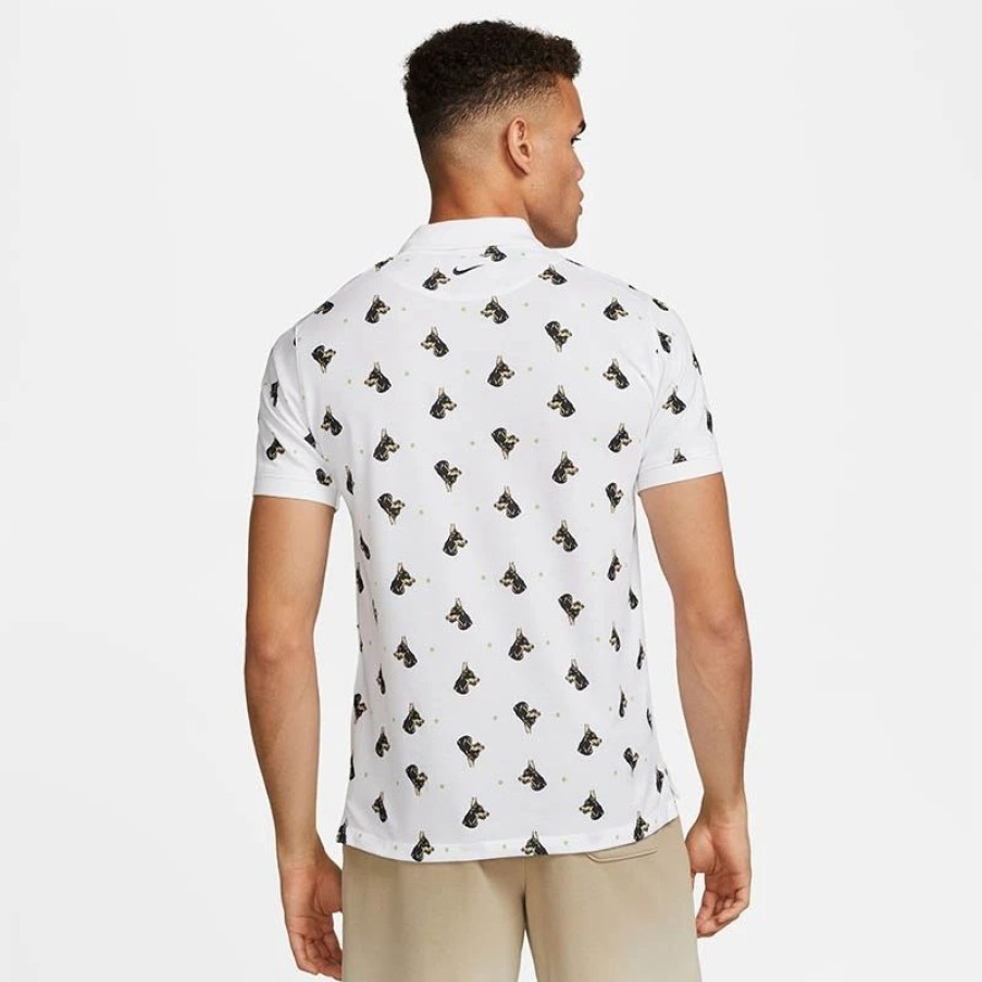 * Men'S | Nike The Nike Printed Men'S Tennis Polo White