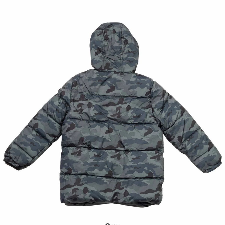 * Coats | Coats Boys (8-20) Ixtreme Camo Print Puffer Coat