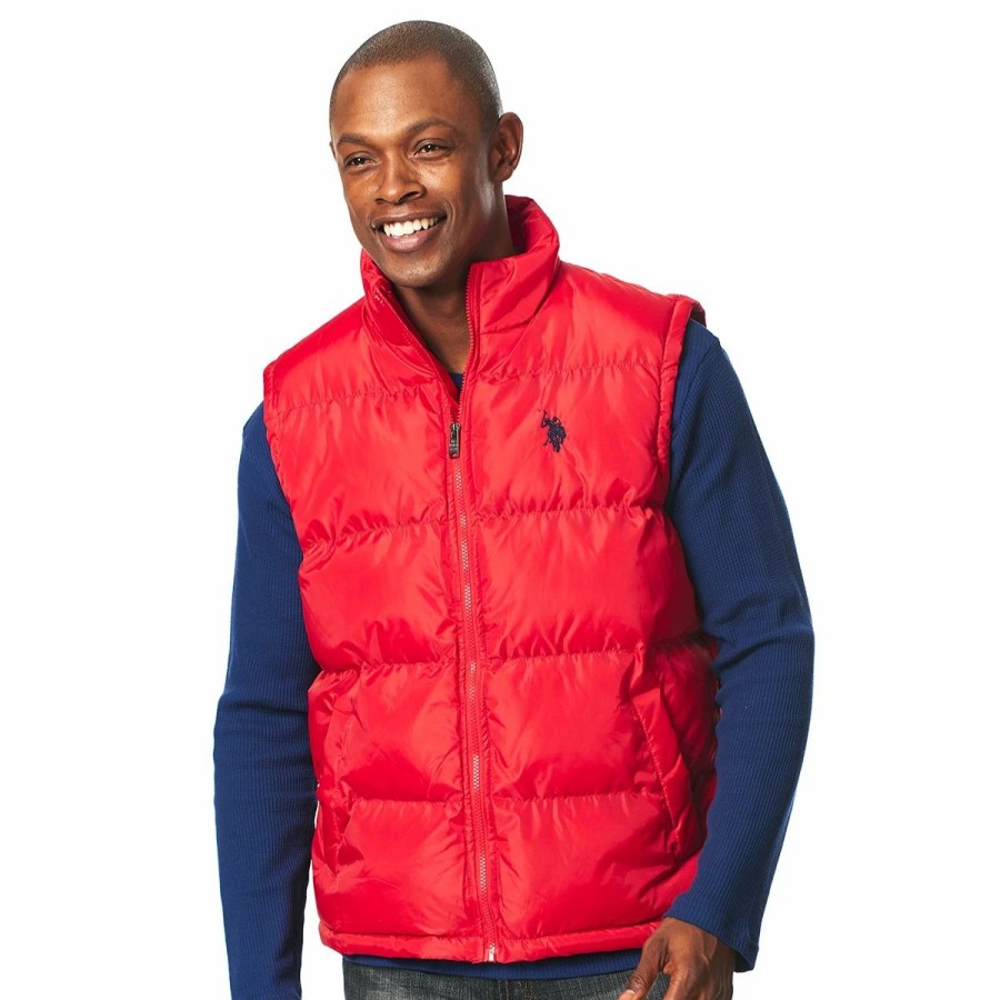 * Coats | Coats Mens U.S. Polo Assn. Solid Signature Puffer Vest