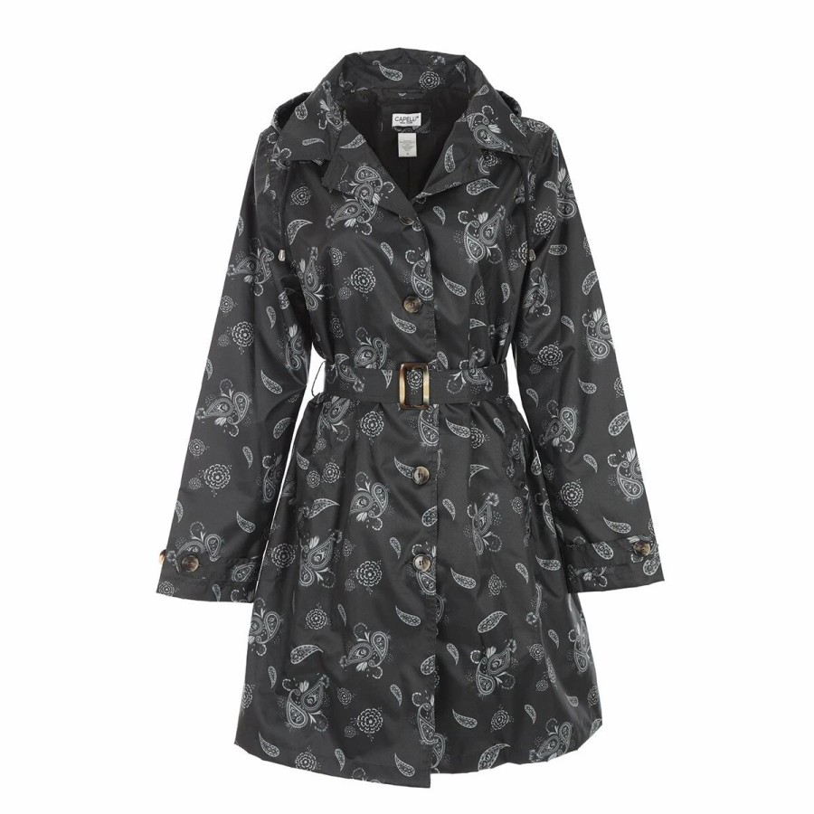 * Coats | Coats Womens Capelli Floral Paisley Mid Length Trench Coat