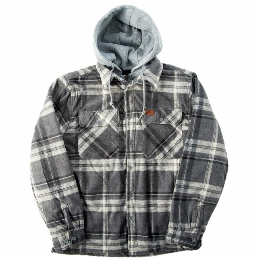 * Coats | Coats Mens Mountain Ridge Plaid Polar Fleece Jacket New Grey