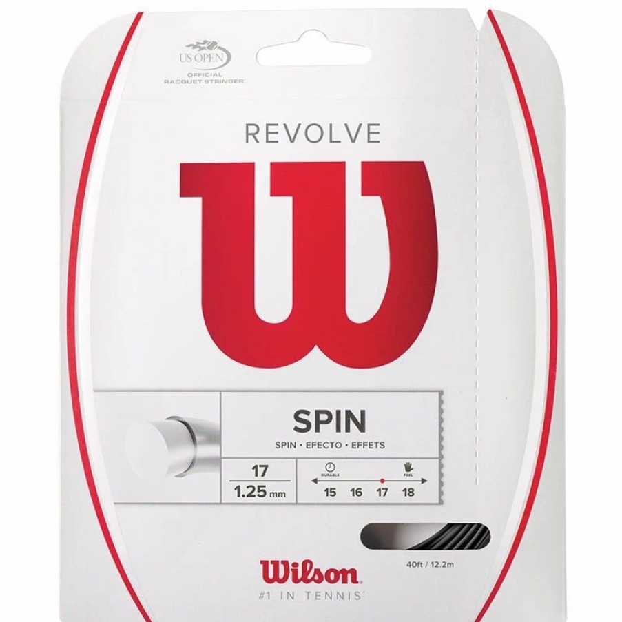 * Sets | Wilson Revolve 17 Tennis String Set Black