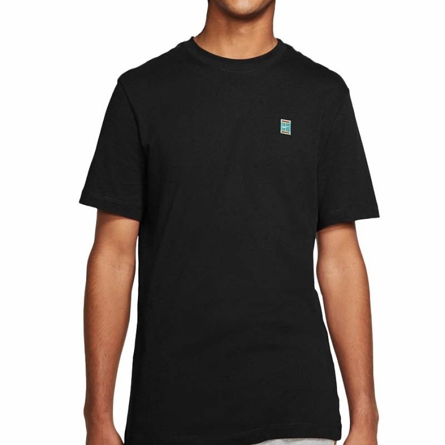 * Men'S | Nike Court Heritage Men'S Tennis Tee Black