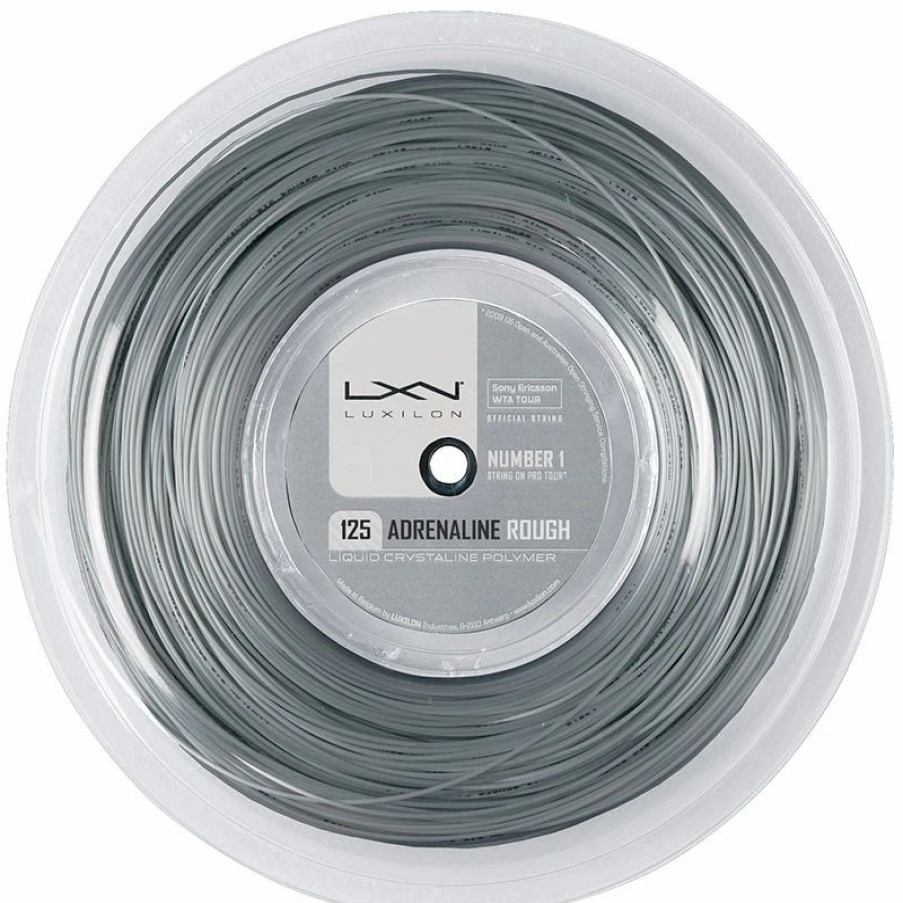 * Reels | Luxilon Adrenaline Rough 125 Tennis String Reel Grey