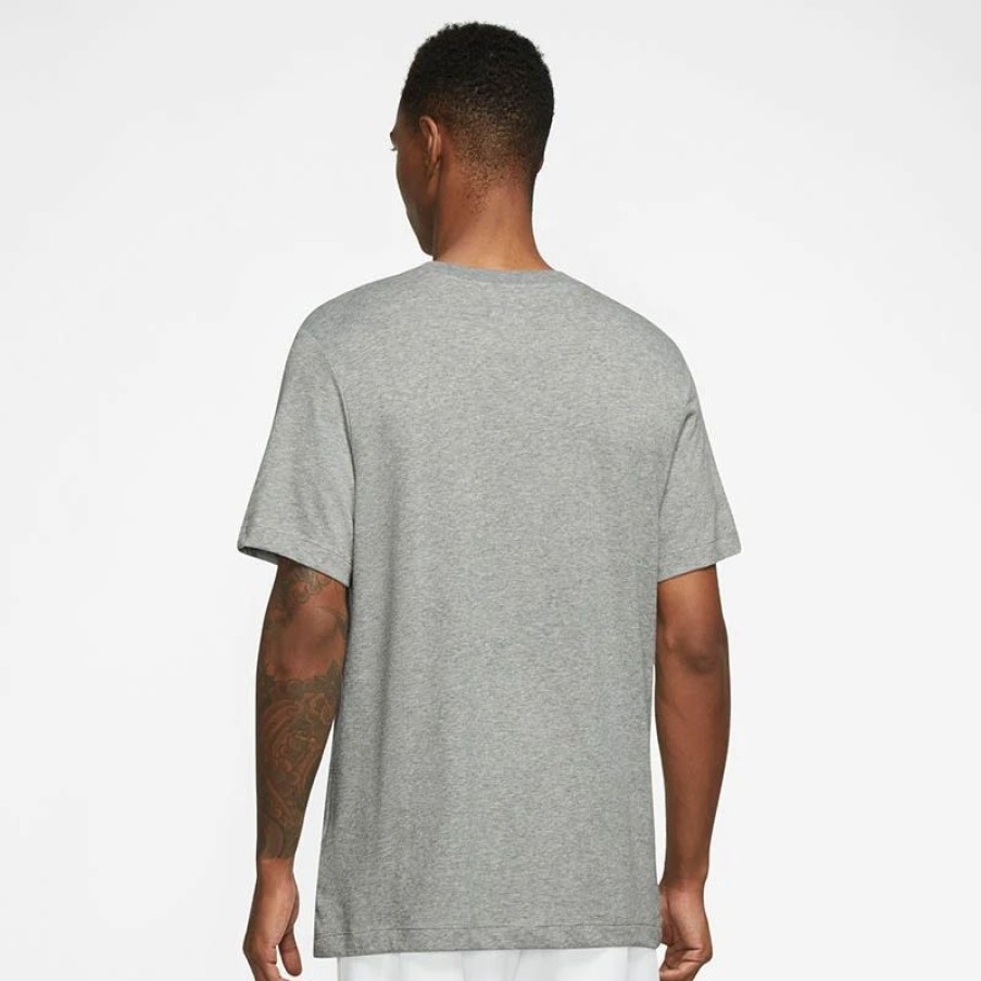 * Men'S | Nike Court Swoosh Men'S Tennis Tee Grey