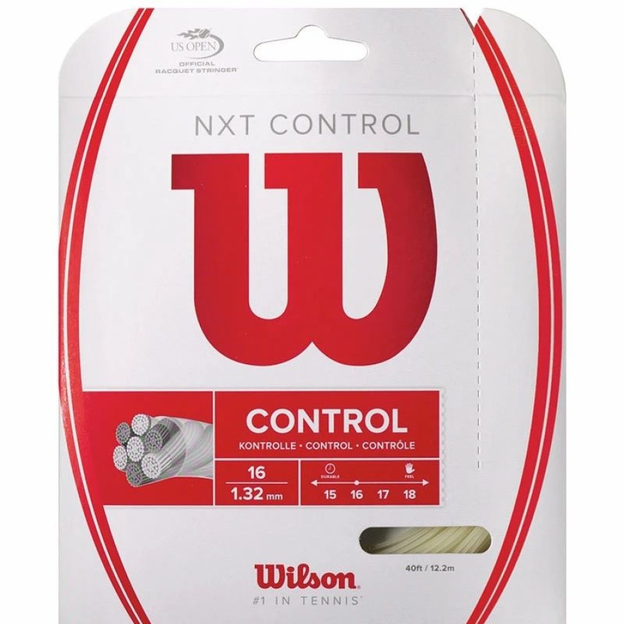 * Sets | Wilson Nxt Control 16 Tennis String Set Natural