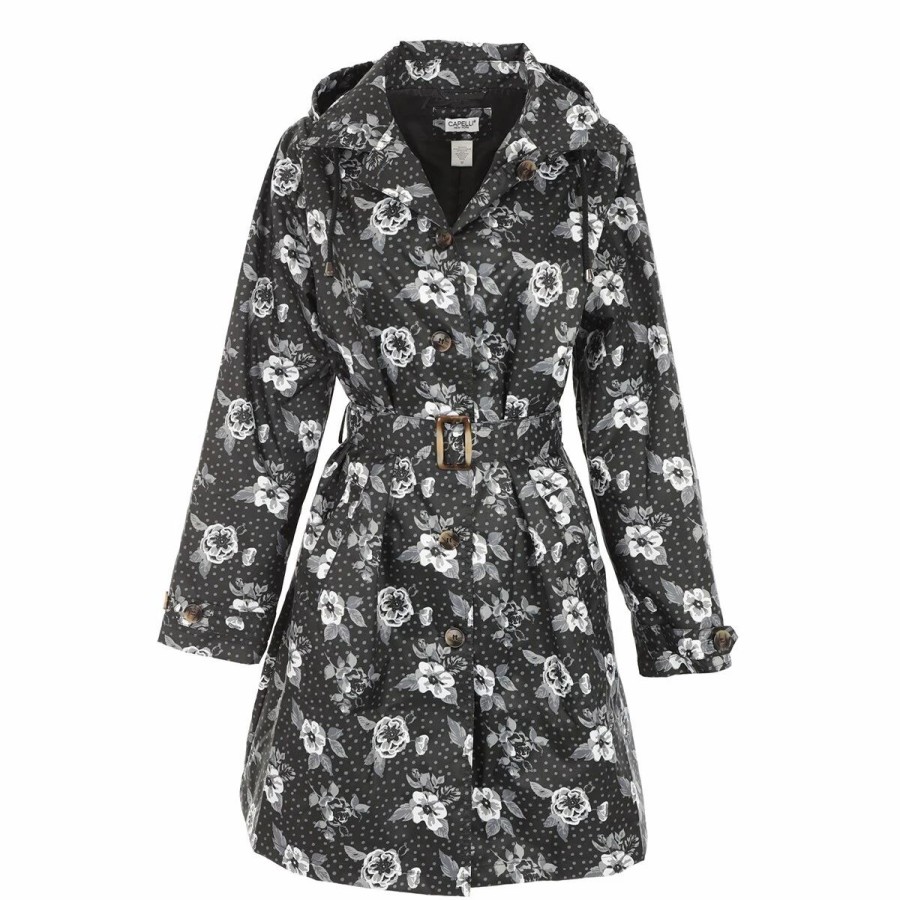 * Coats | Coats Womens Capelli New York Floral Tumble Mid Length Trench Coat