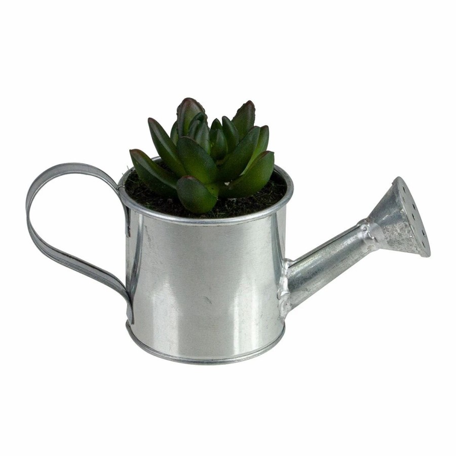 * Artificial Plants | Artificial Plants Northlight Seasonal 6 Mini Artificial Succulent In Watering Can