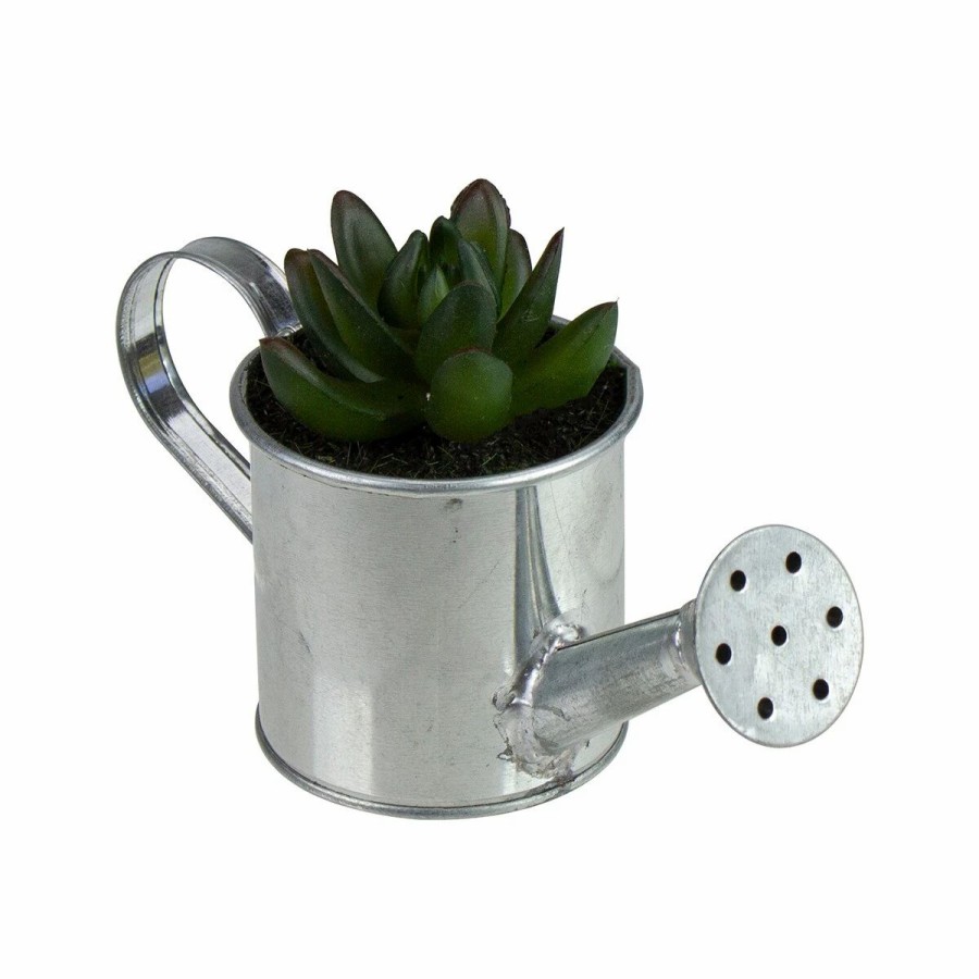 * Artificial Plants | Artificial Plants Northlight Seasonal 6 Mini Artificial Succulent In Watering Can