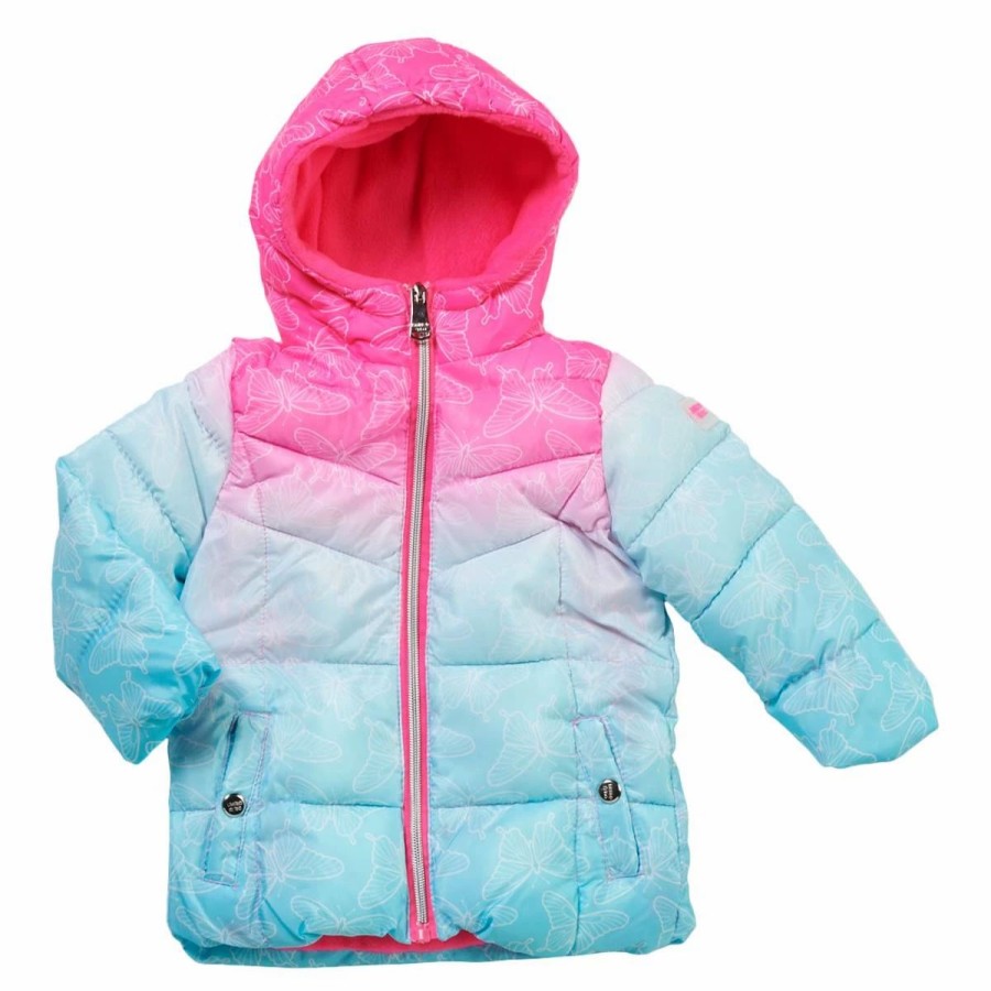 * Coats | Coats Toddler Girl Limited Too Butterfly Ombre Puffer Jacket