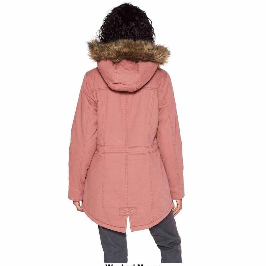 * Coats | Coats Womens Sebby Twill Anorak Coat With Wubby Lining & Hood