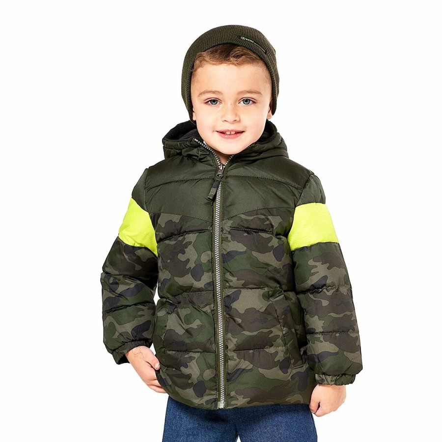 * Coats | Coats Toddler Boy Ixtreme Color Block Puffer Jacket With Texture Trim