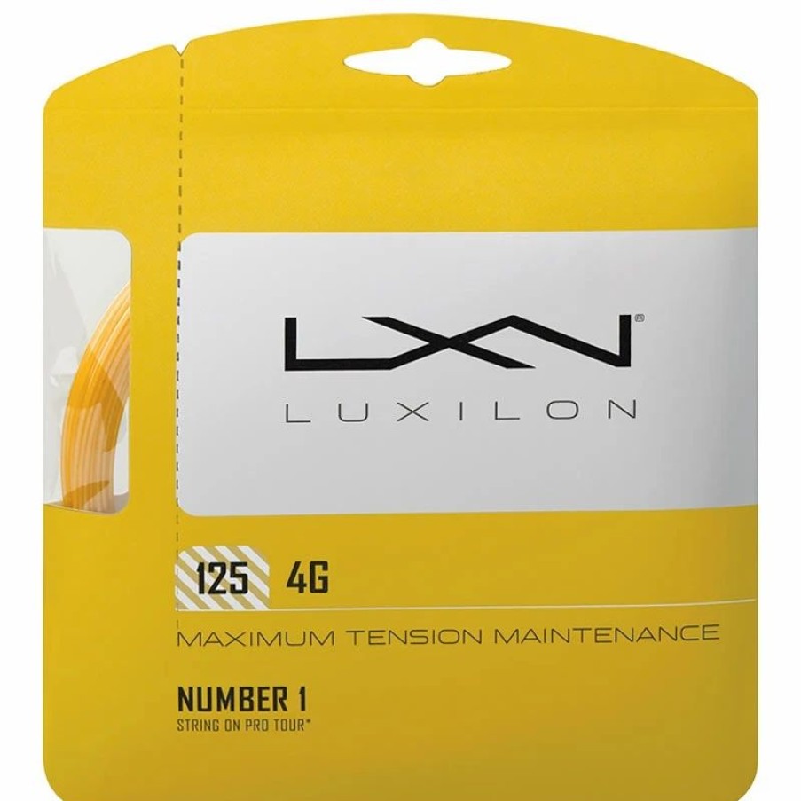 * Sets | Luxilon 4G 125 Tennis String Set Gold