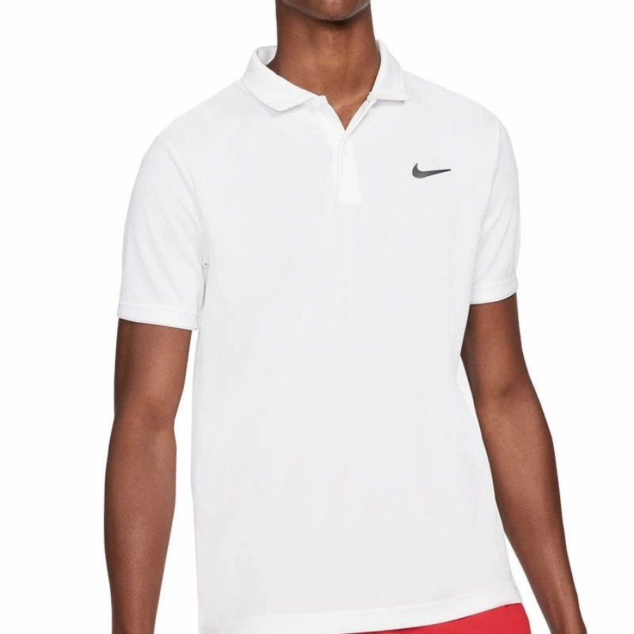 * Men'S | Nike Court Dry Victory Men'S Tennis Polo White