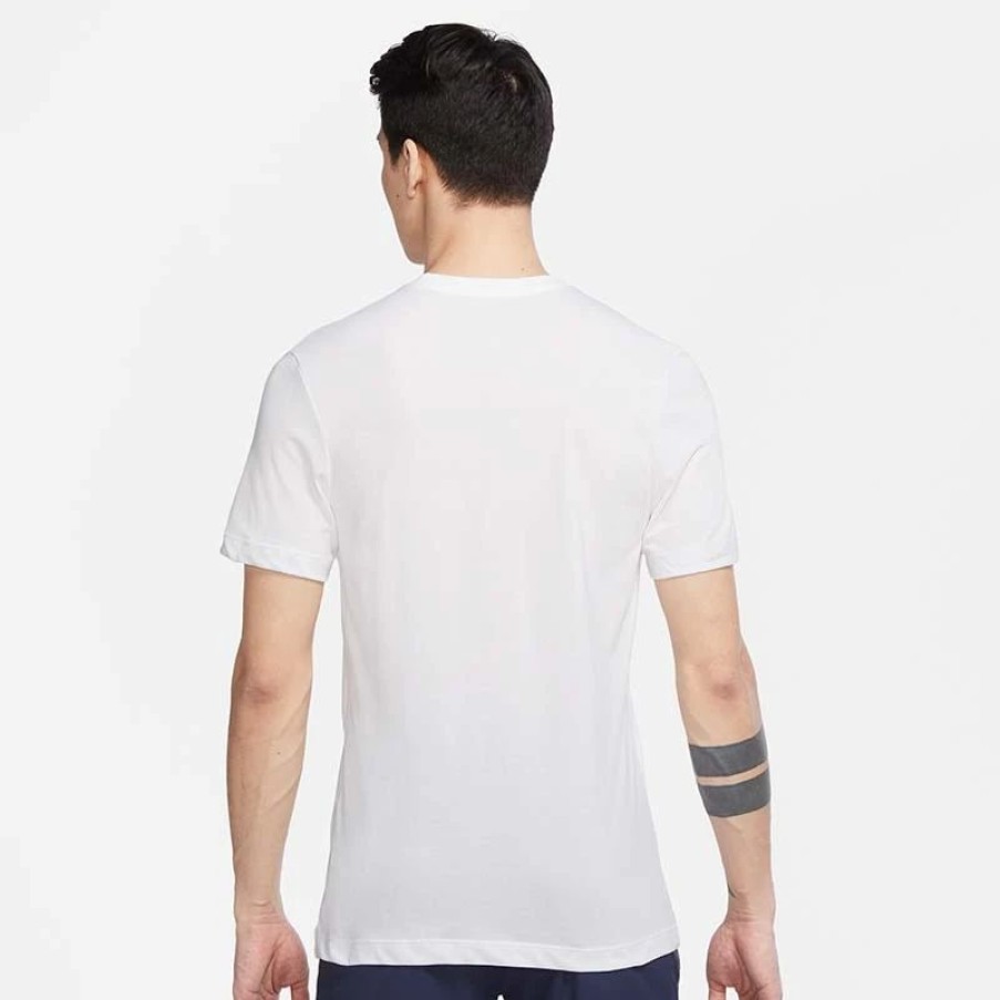 * Men'S | Nike Court Swoosh Men'S Tennis Tee White