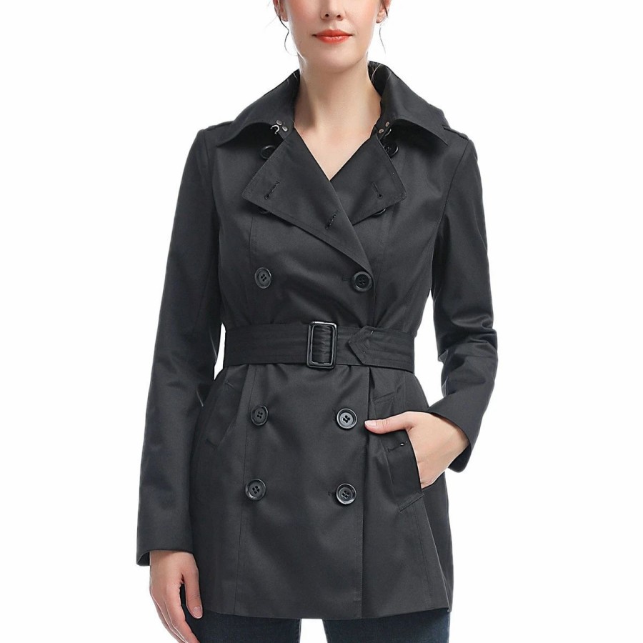 * Coats | Coats Womens Bgsd Waterproof Classic Hooded Short Trench Coat