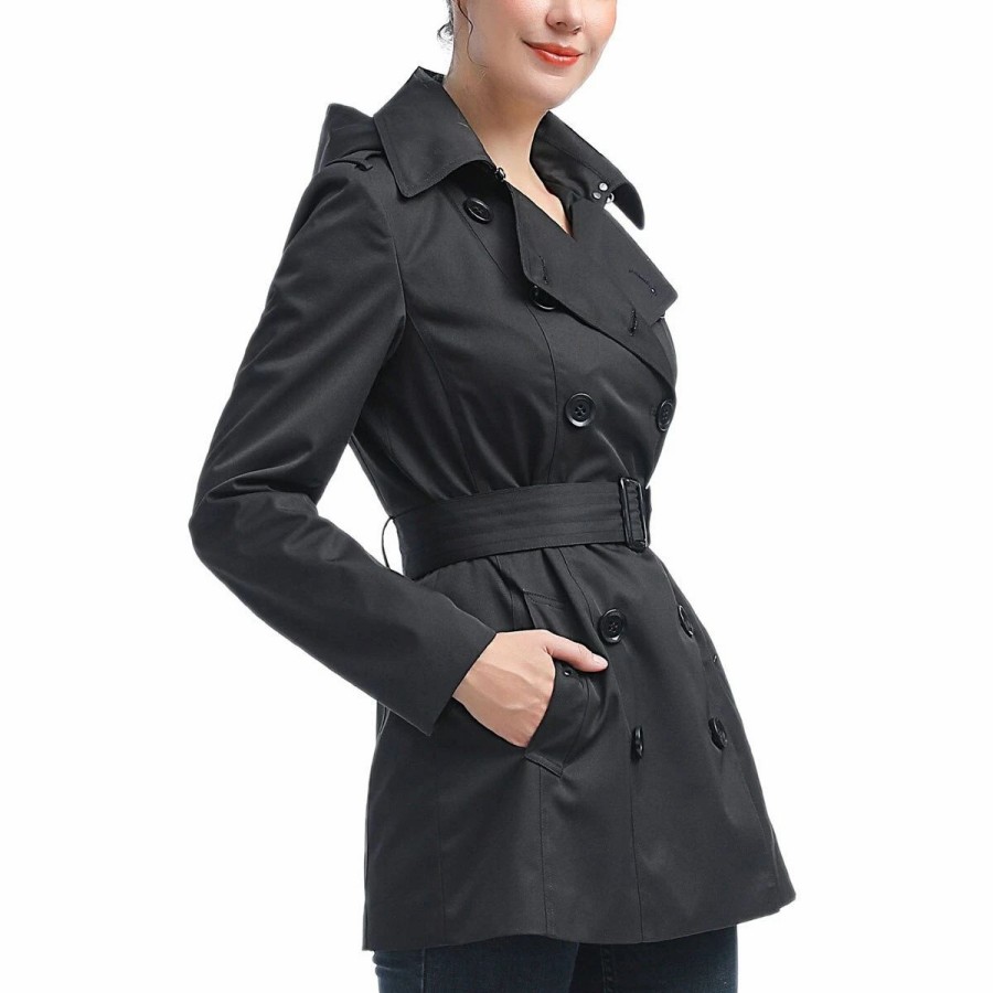 * Coats | Coats Womens Bgsd Waterproof Classic Hooded Short Trench Coat