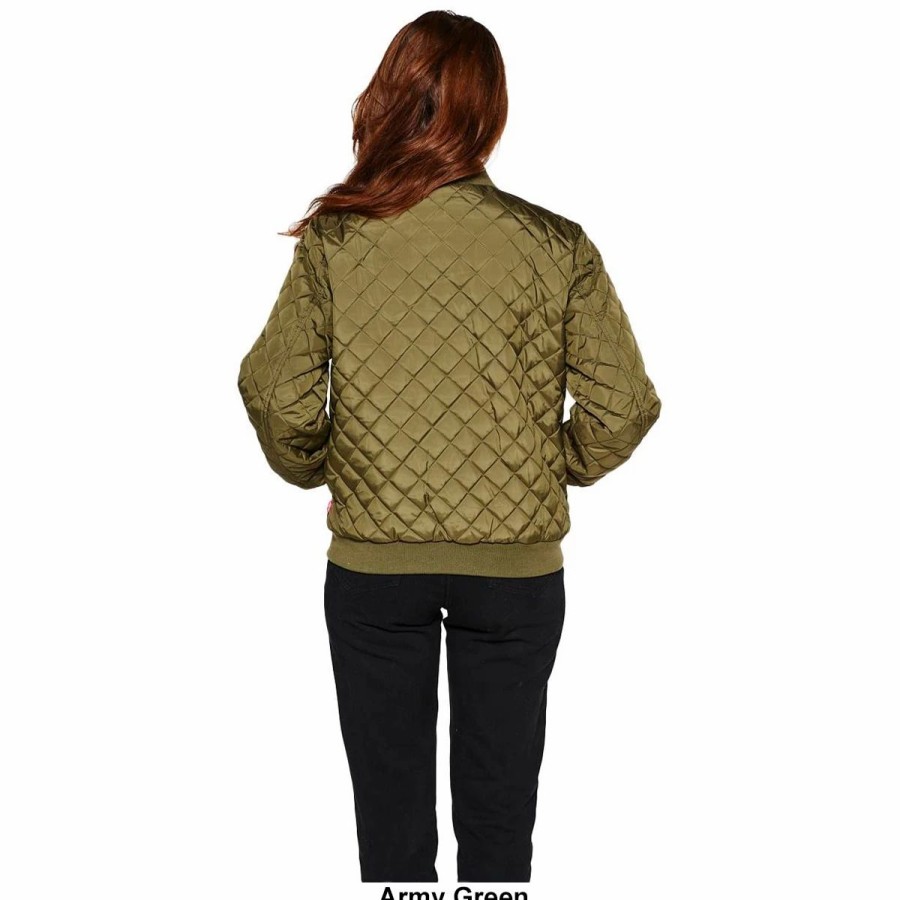 * Coats | Coats Womens Levi'S Quilted Bomber Jacket With Sherpa