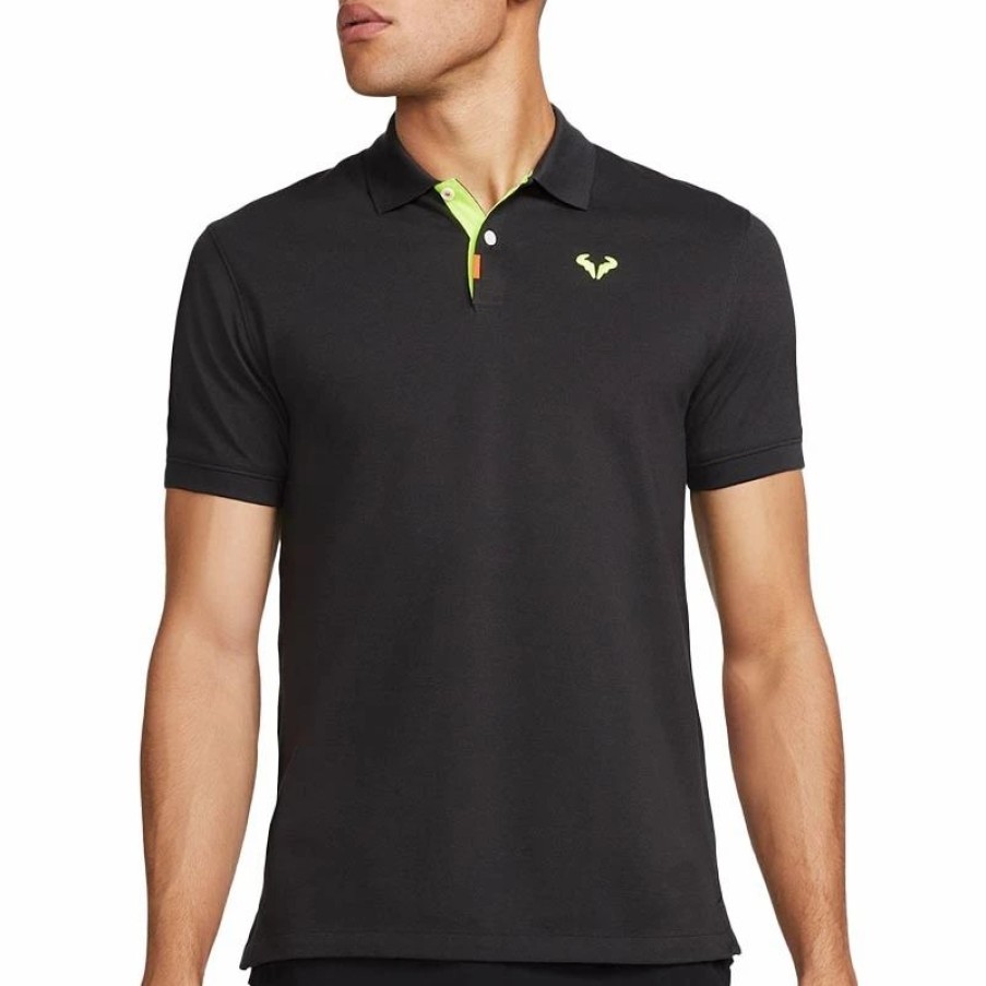 * Men'S | Nike The Nike Rafa Slim Men'S Tennis Polo Black