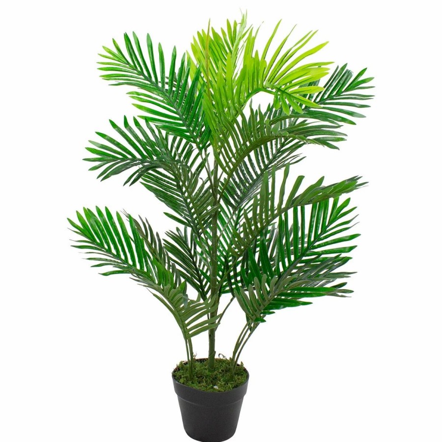 * Artificial Plants | Artificial Plants Northlight Seasonal 40 Artificial Tropical Mini Palm Potted Tree