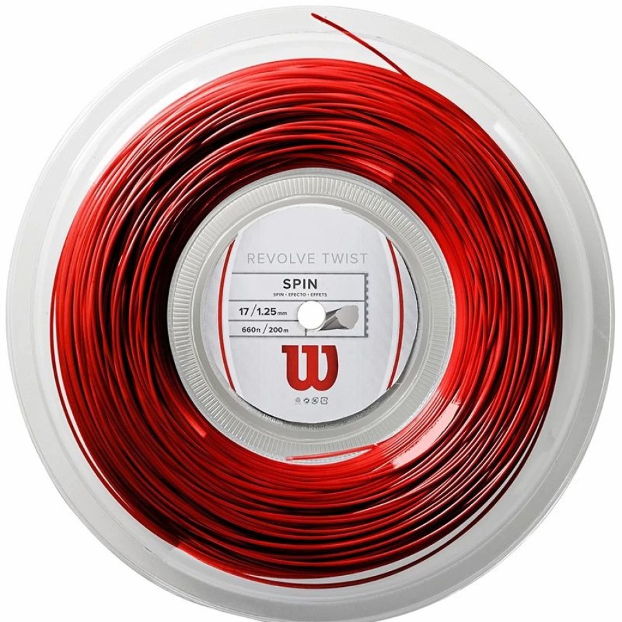 * Reels | Wilson Revolve Twist 17 Tennis String Reel Red