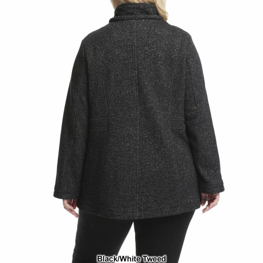 * Coats | Coats Plus Size D.E.T.A.I.L.S. Full Zip Fleece Jacket With Side Trim