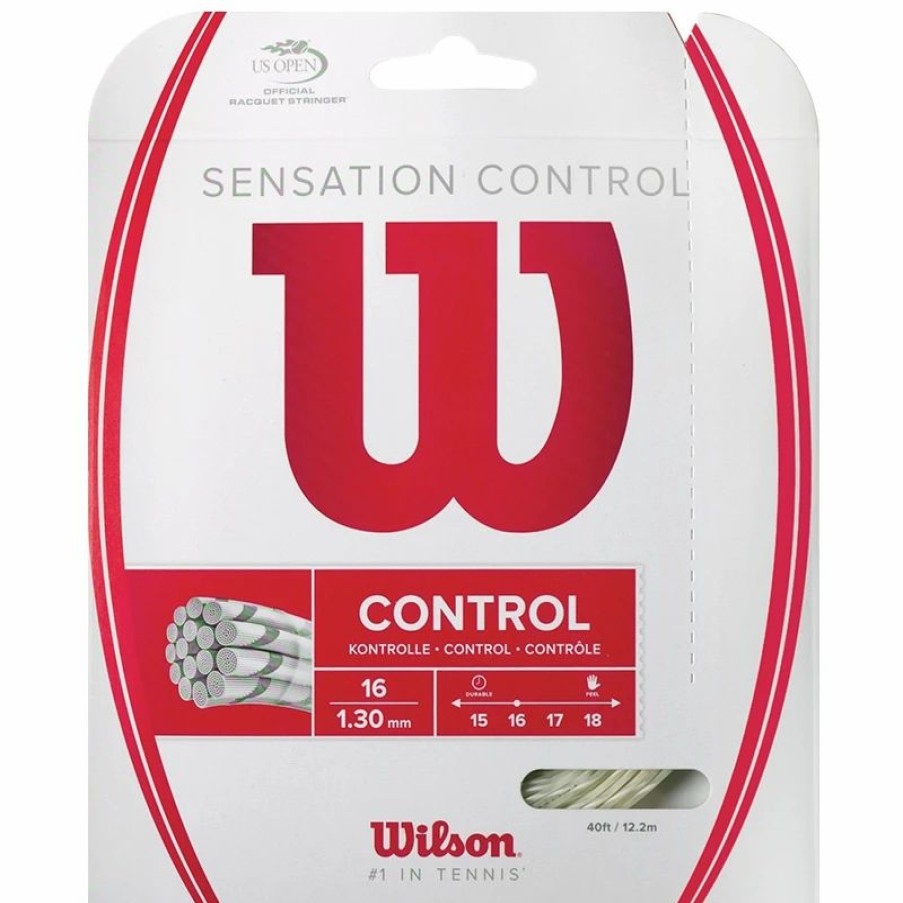 * Sets | Wilson Sensation Control 16 Tennis String Set Natural