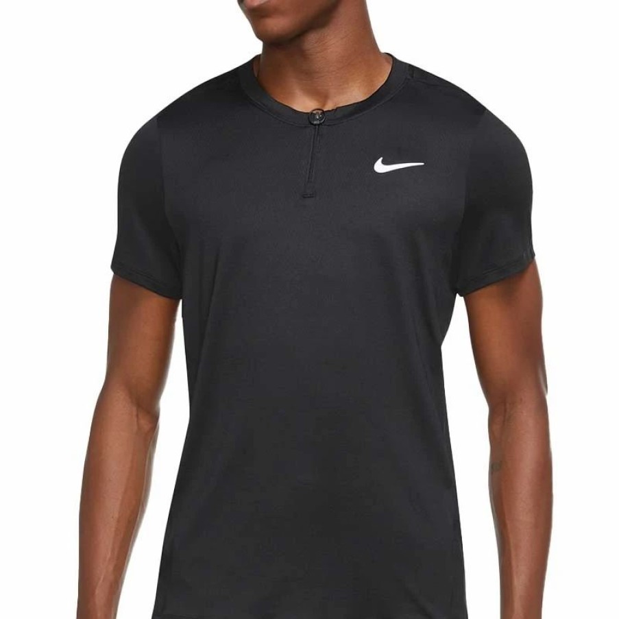 * Men'S | Nike Court Advantage Men'S Tennis Polo Black