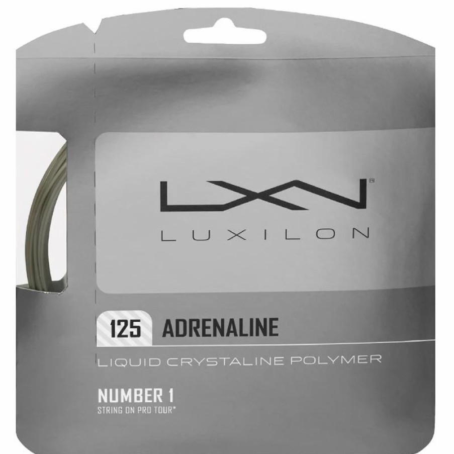 * Sets | Luxilon Adrenaline 125 Tennis String Set Grey